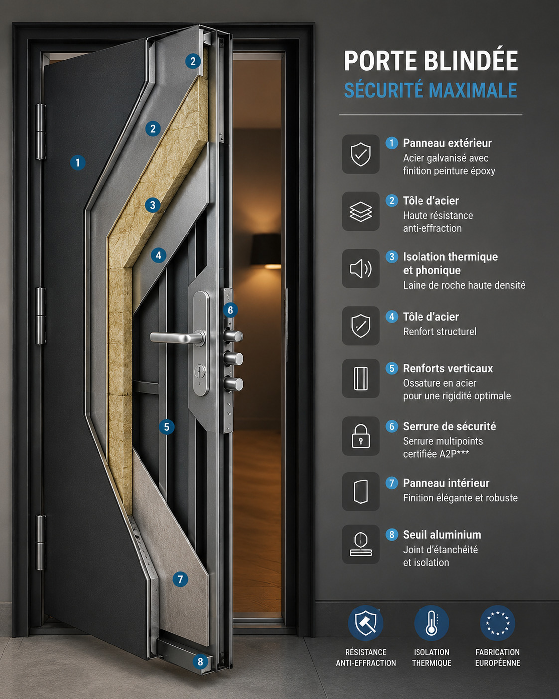 Les différents types de portes blindées : guide d'achat complet