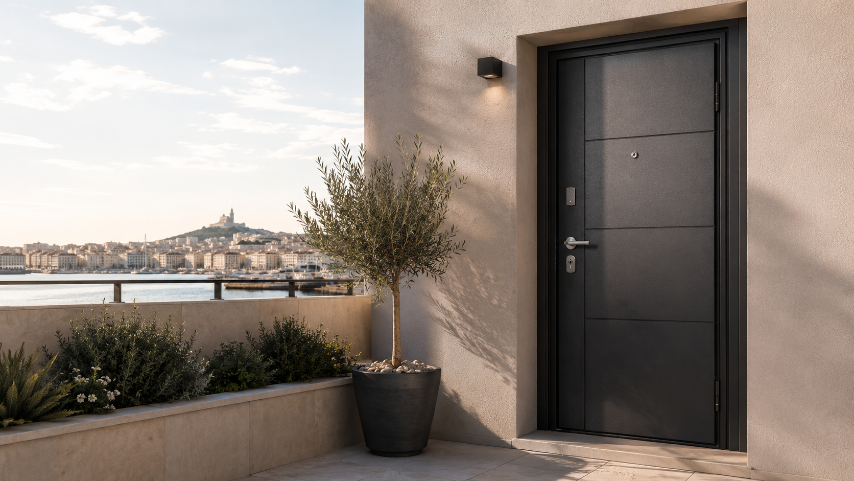 Porte blindée premium installée dans un logement à Marseille
